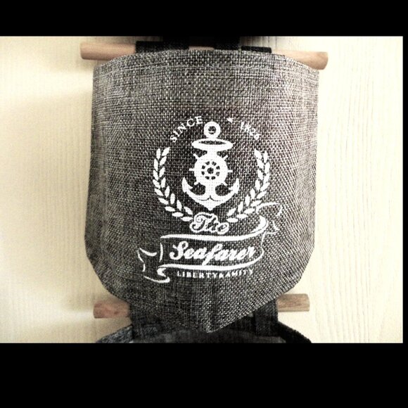 Set of 4 Water Resistant Sm. Hanging Totes, Nautical Theme, Bathrms, Cruise NEW - Picture 6 of 9